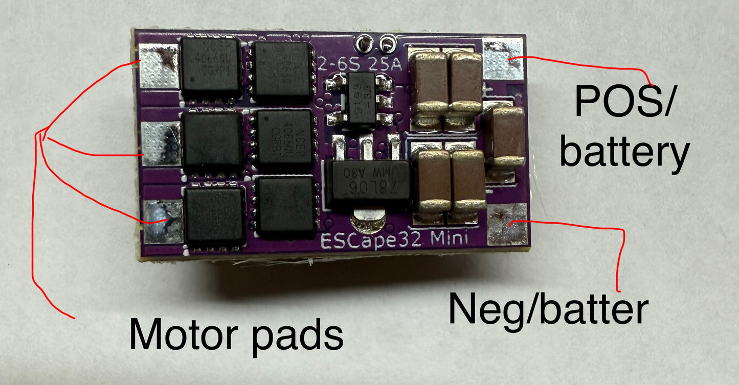 Escape32 25a micro ESC DIY kit