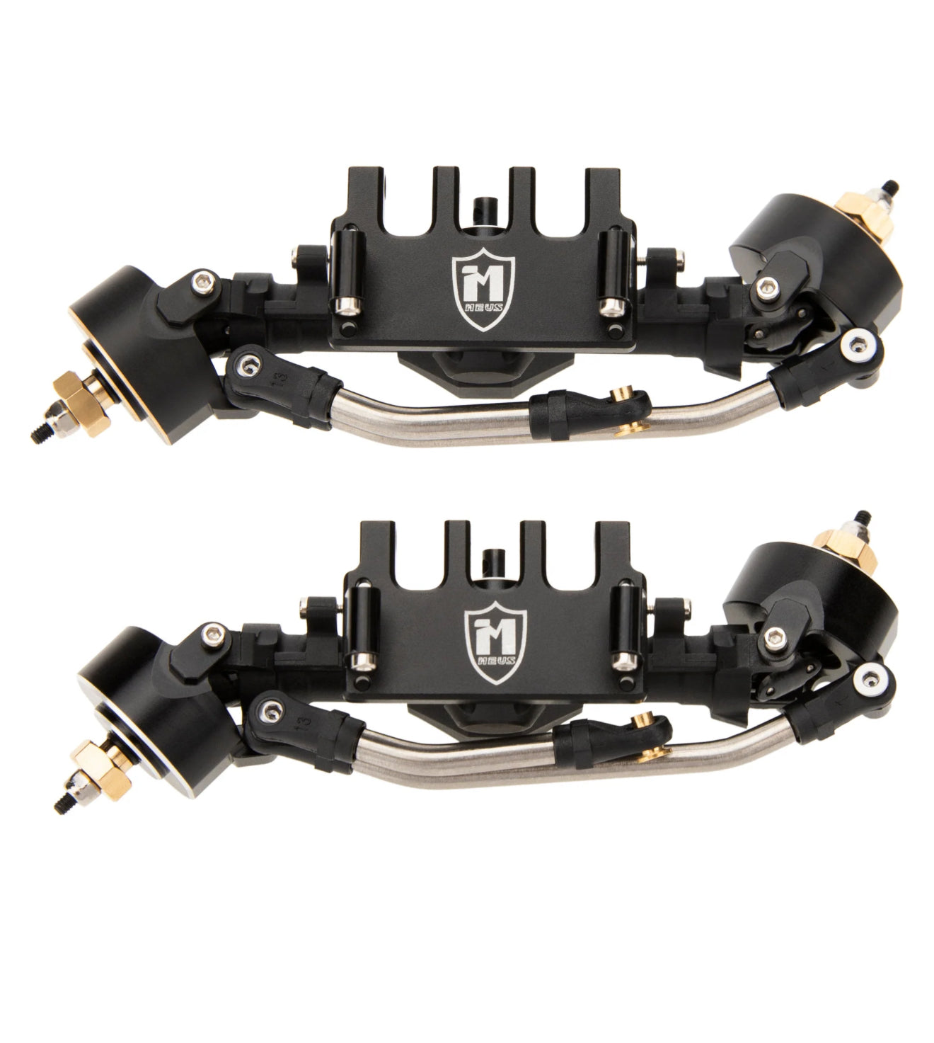 MEUS Racing Plastic 4WS Nylon Isokinetic 3-Section CVD Front Rear Axles Maximum Steering Angle 52° +5MM for SCX24 Deadbolt C10 JLU Gladiator Bronco