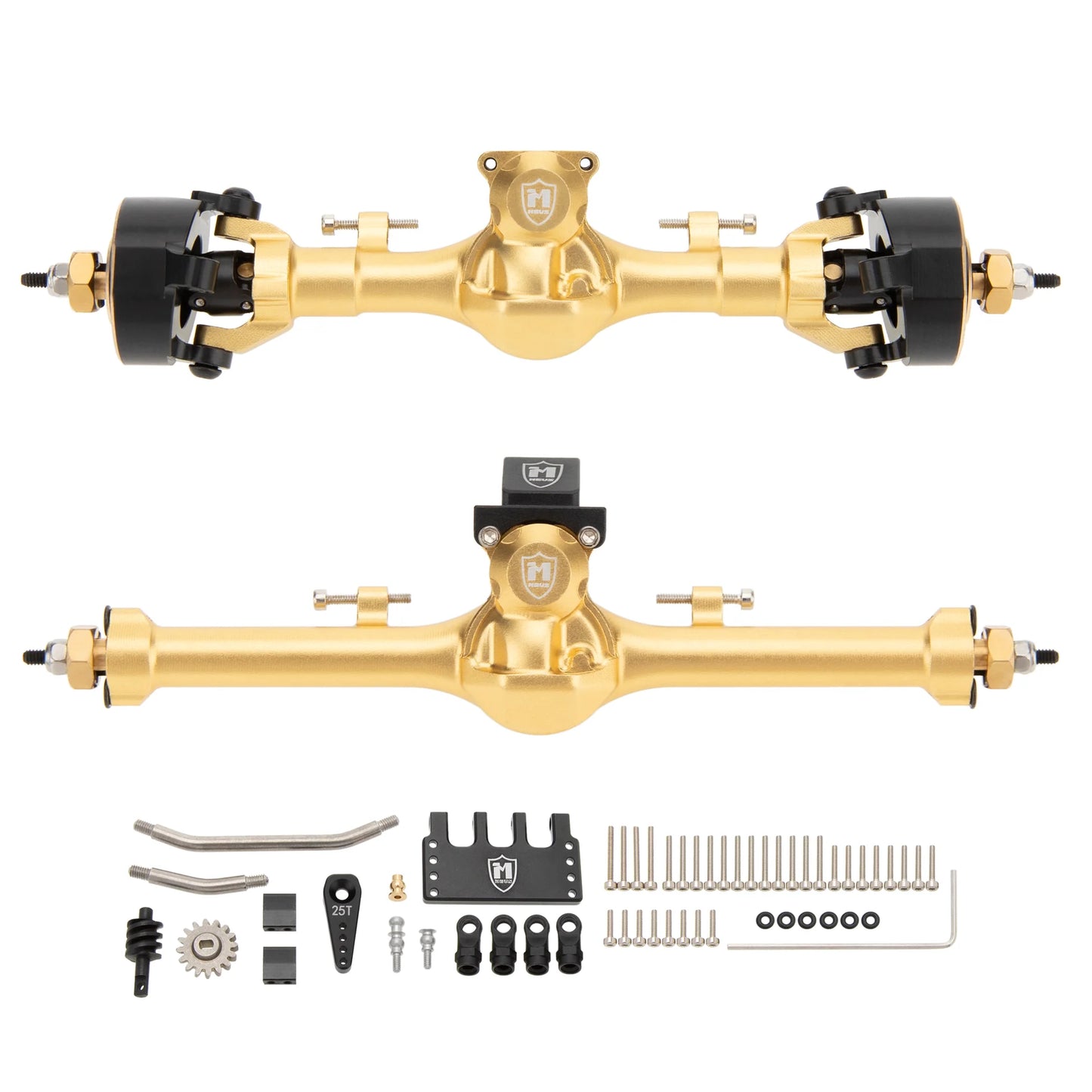MEUS Racing SCX24 Metal V3 Isokinetic Axles +9MM with 3-Section CVD for Axial 1/24 SCX24