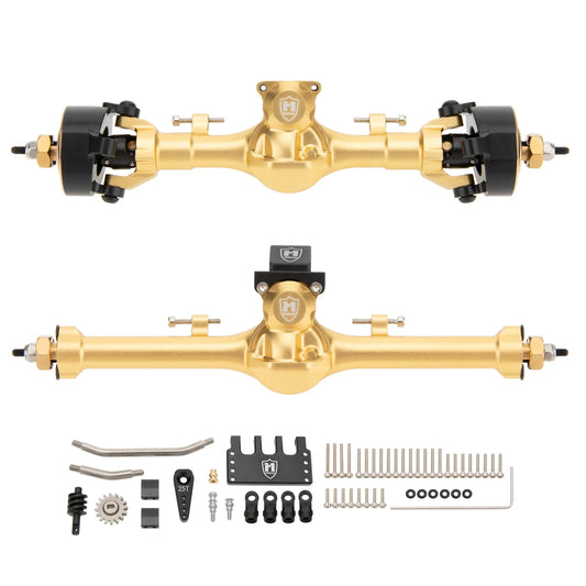 MEUS Racing SCX24 Metal V3 Isokinetic Axles +9MM with 3-Section CVD for Axial 1/24 SCX24