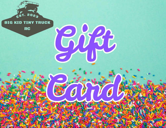 Big kid Tiny Trucks digital gift card