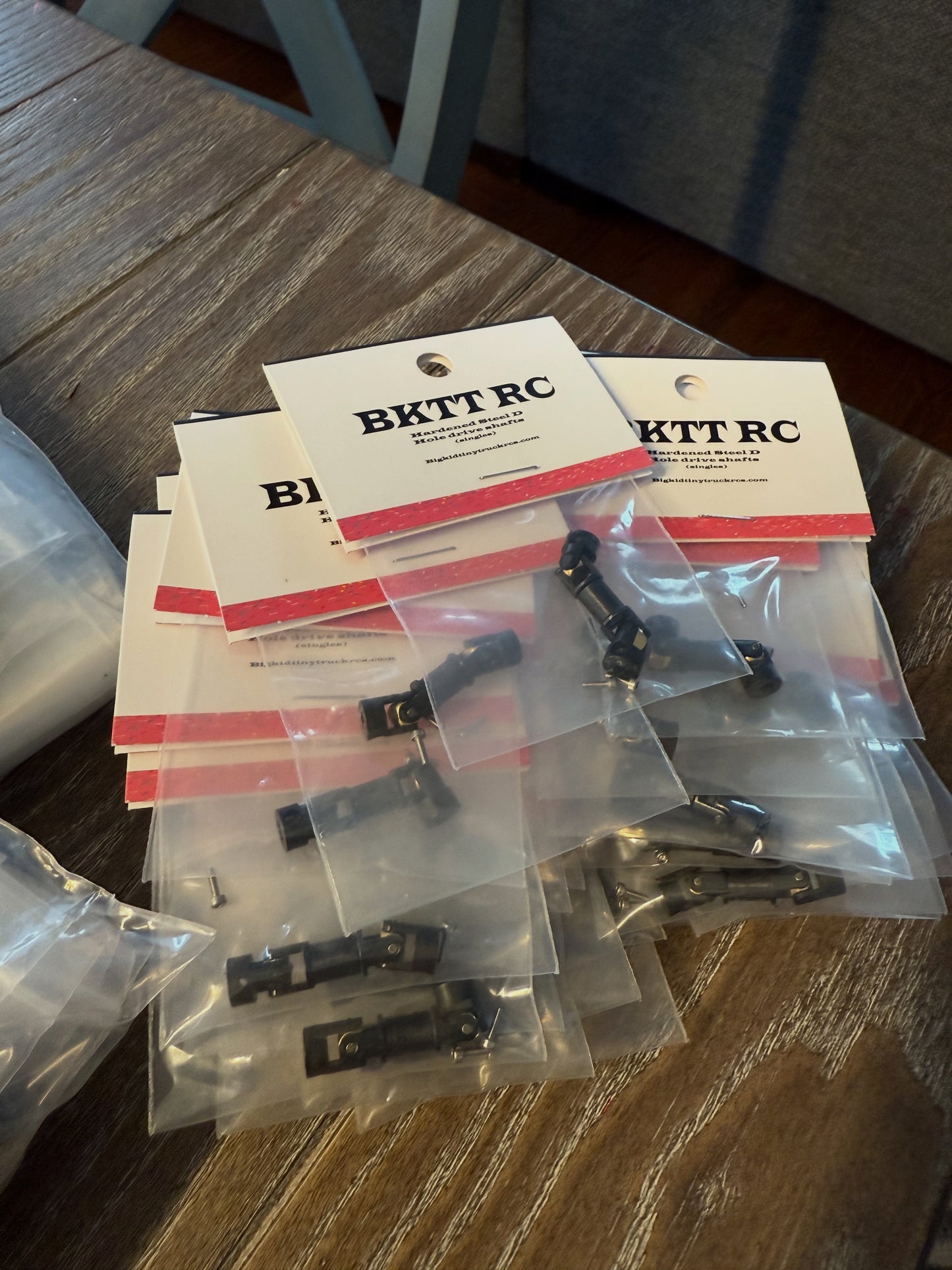 BKTT hardened steel D-hole driveshafts! (Sold in singles)